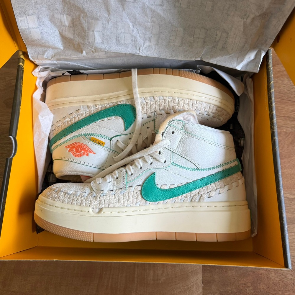Jordan 1 Elevate High Union LA BBS Summer 96 White Green FD0696-100 Mens 12